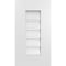 Ekena Millwork Vertical Surface Mount PVC Gable Vent: Functional, w/ 3-1/2"W x 1"P Standard Frame, 12"W x 22"H GVPVE12X2201SF - alternate 1